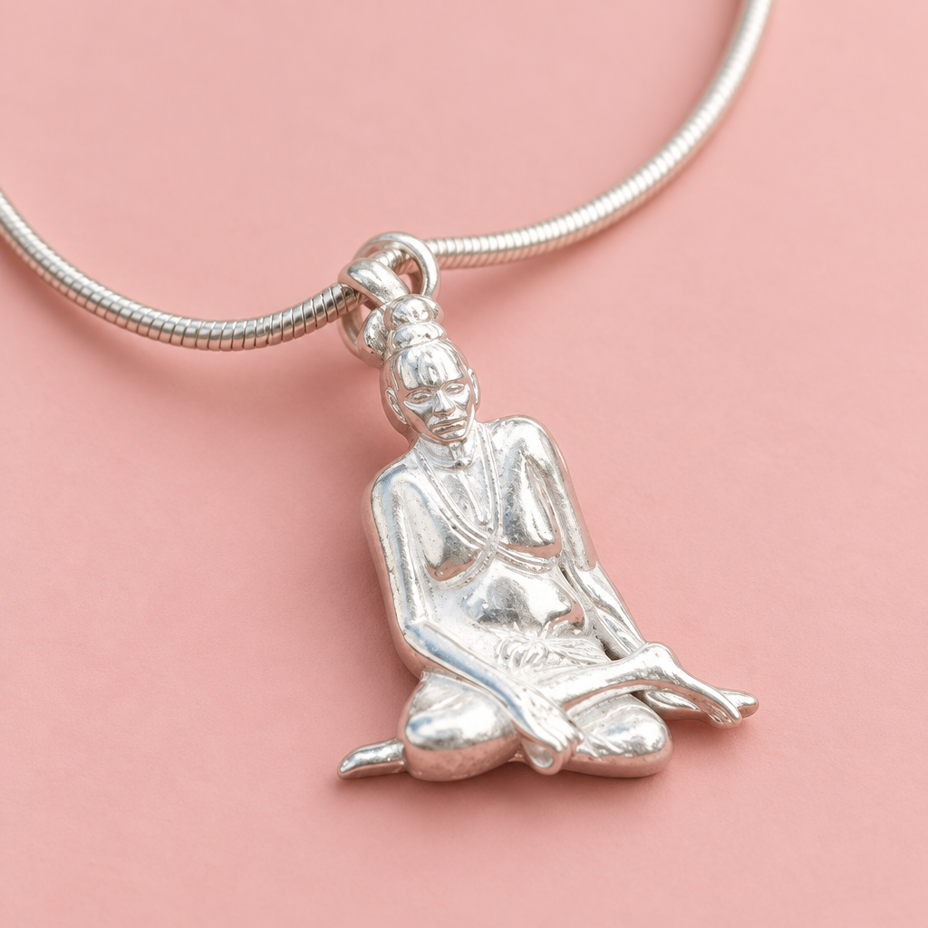 Divine Swami Samarth Silver Pendant