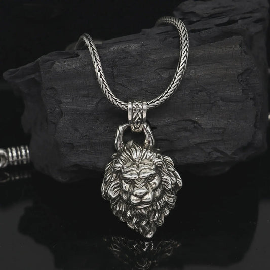 925 Pure Silver LION FACE Pendant Nest Gifting Pendant