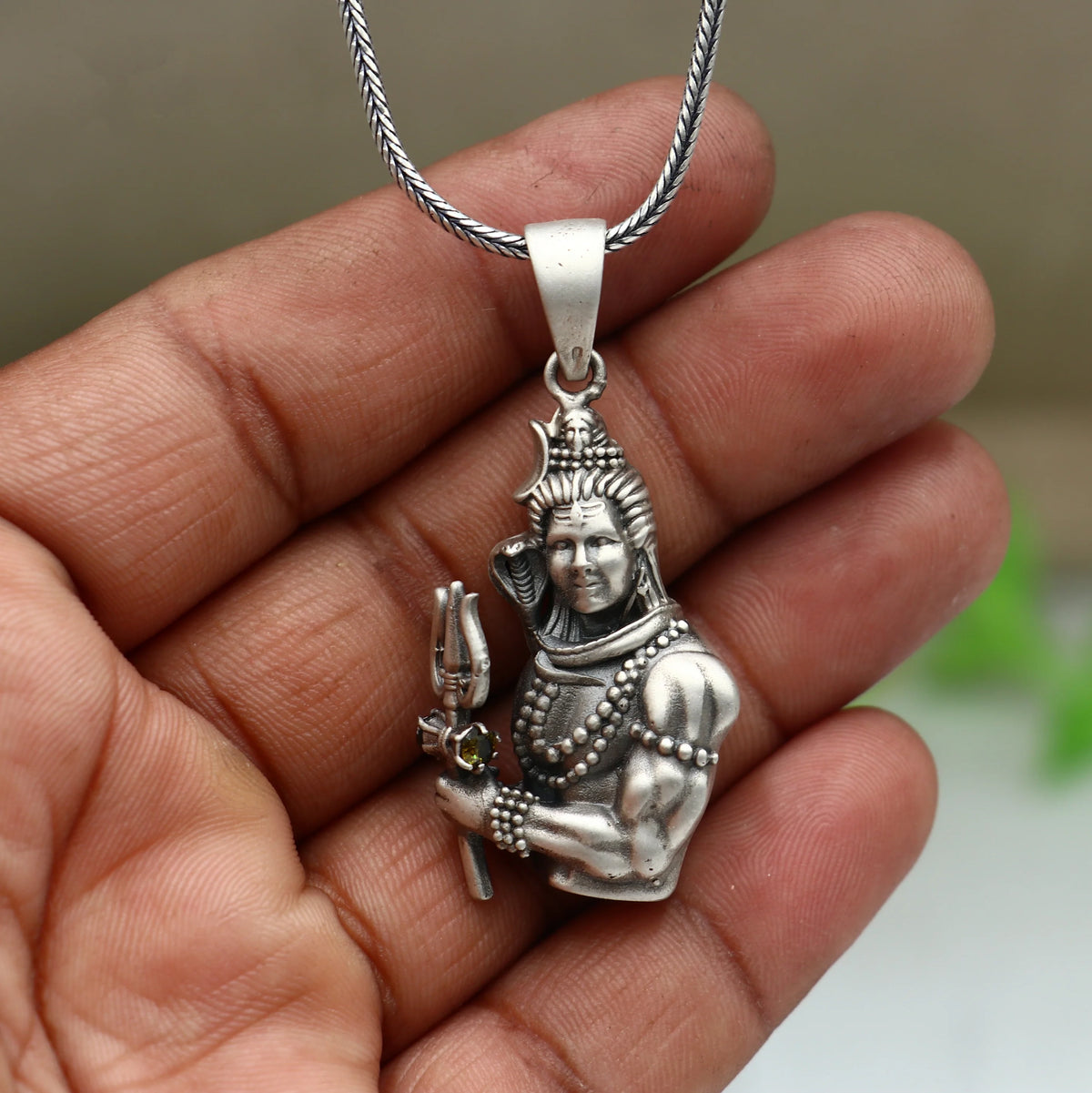 925 Sterling Silver Lord Shiva Pendant