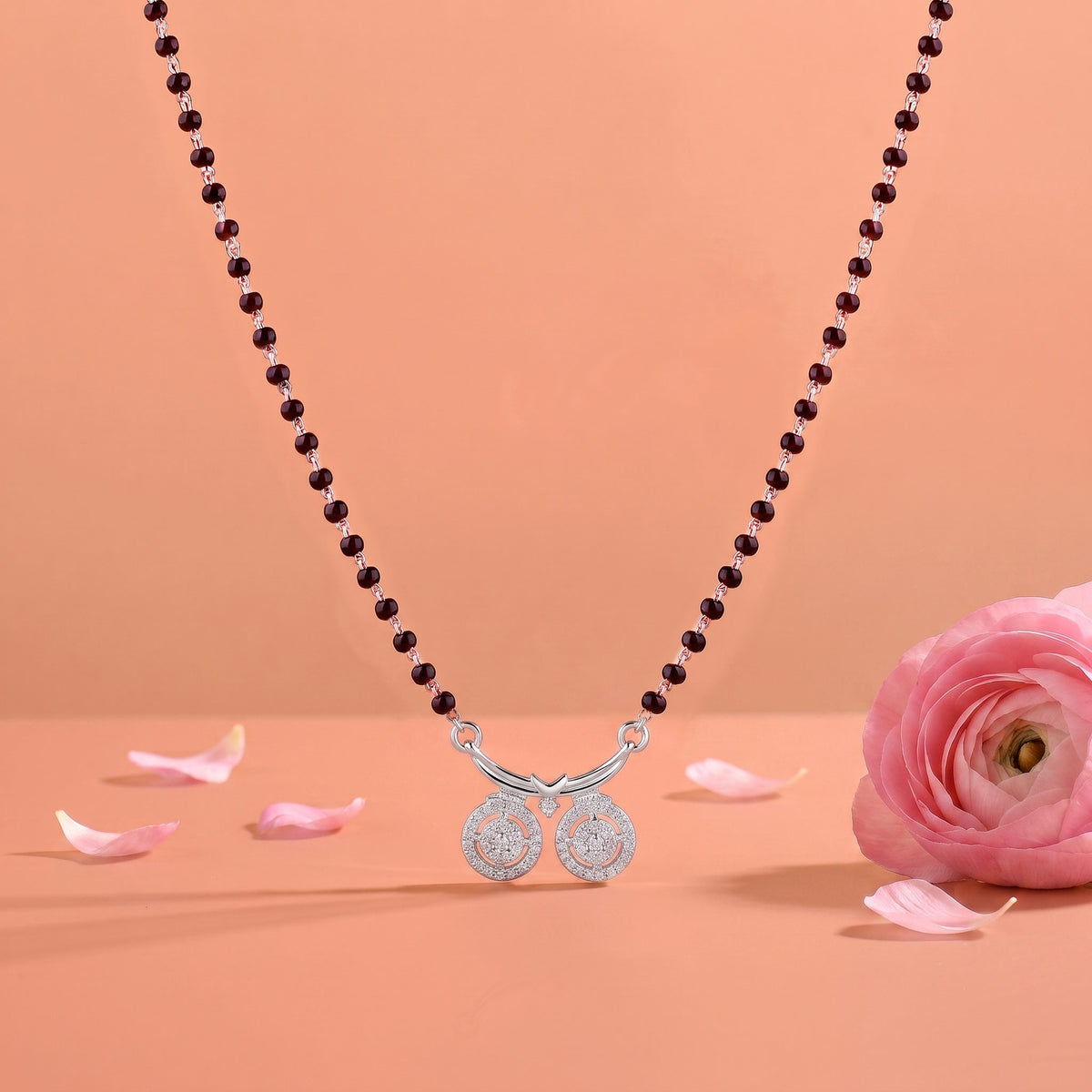 Aura Twin-Wati 925 Silver CZ Mangalsutra