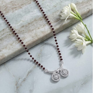 Aura Twin-Wati 925 Silver CZ Mangalsutra