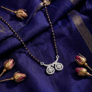 Aura Twin-Wati 925 Silver CZ Mangalsutra