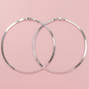 Snake Chain Silver Anklet