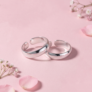 Classic Silver Plain Toe Rings