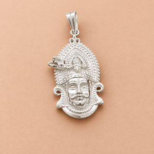 Divine 925 Sterling Silver Khatu Shyam Ji Pendant Locket for Men & Women