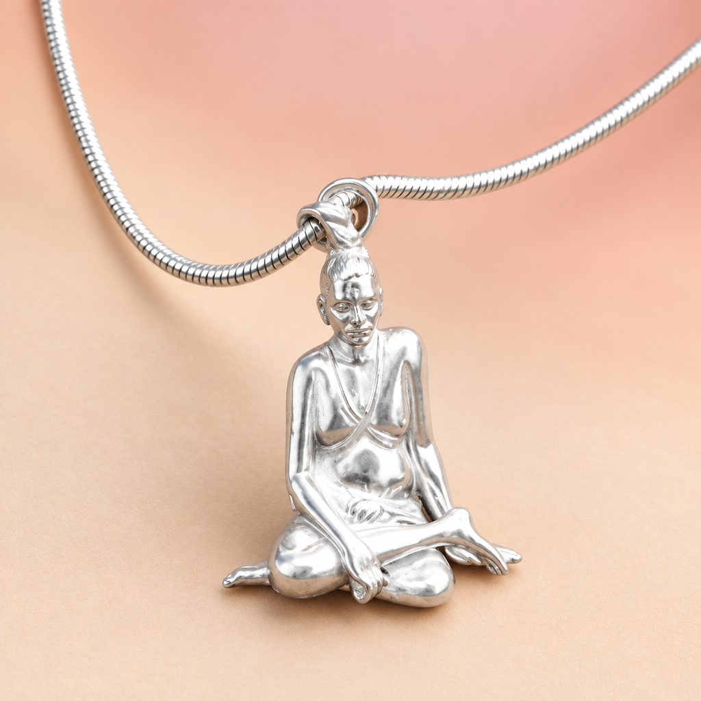 Divine Swami Samarth Silver Pendant