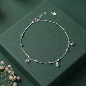Evil Eye 925 Silver Anklet