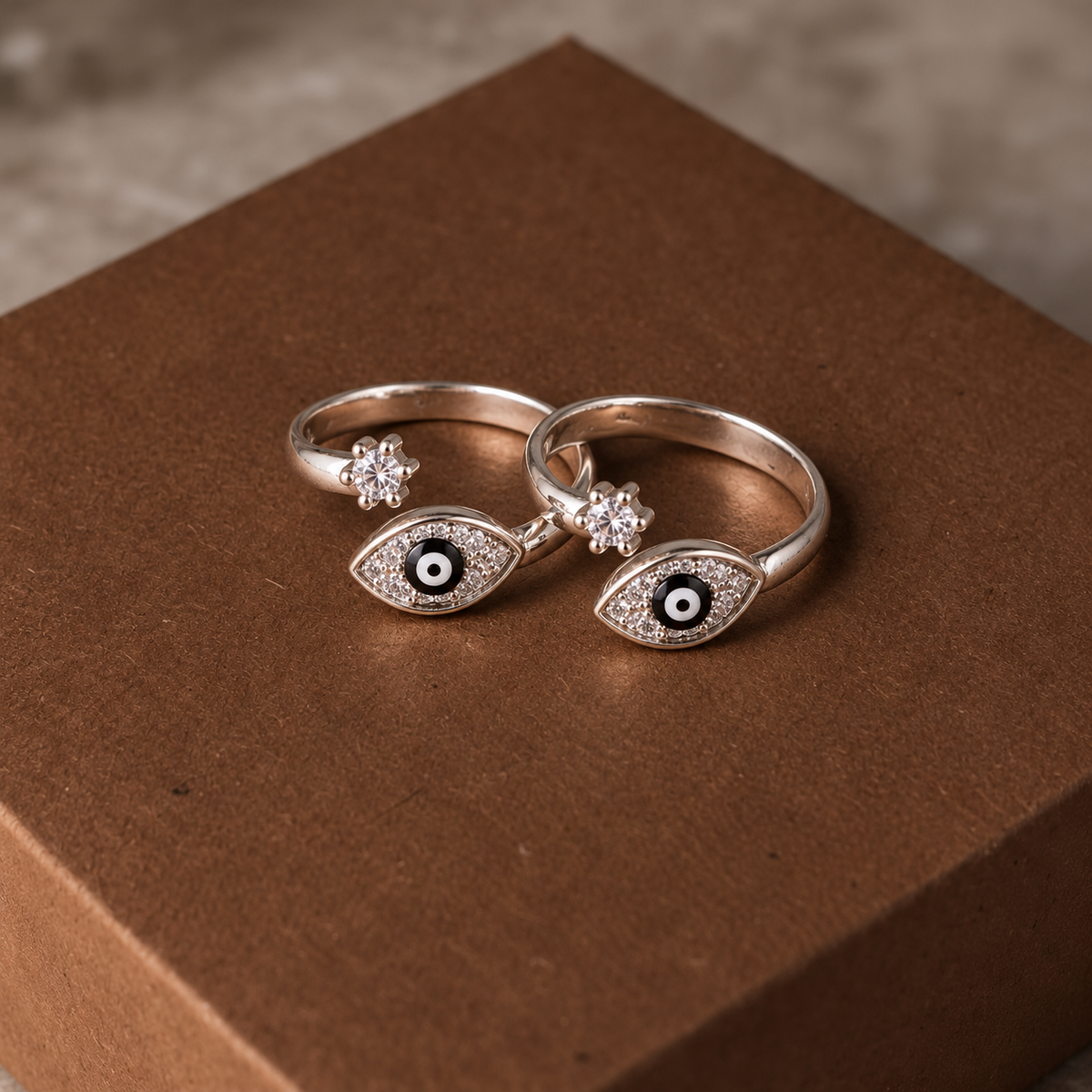 Evil Eye Silver Toe Ring