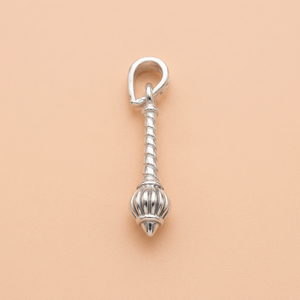 Silver Bajrangi Hanuman Gada Pendant